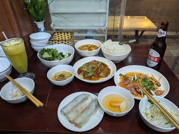 A vegetarian meal at Katze Vegan & Vegetarian Restaurant in Hanoi. Photo courtesy of the restaurant