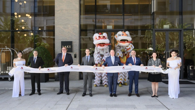 Grand opening of Lake tower, Grand Marina Saigon. Photo courtesy of Masterise Homes