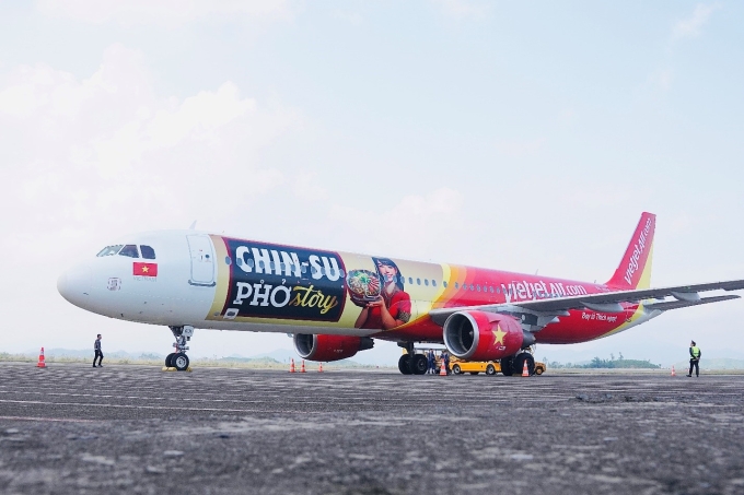 Vietjets new aircraft with Chin-Su Pho Story image. Photo courtesy of MSC