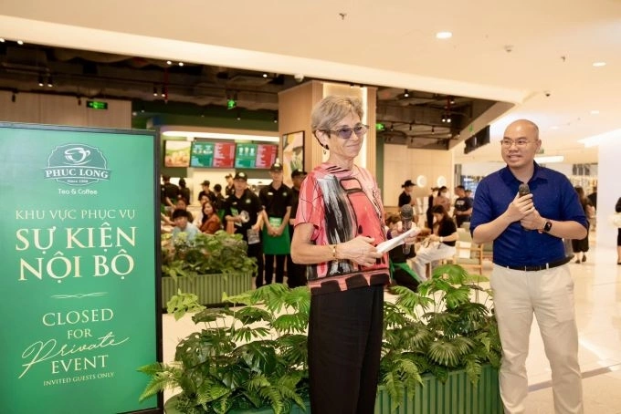 Phuc Long Heritage CEO Patricia Marques seen at a private event in District 1, Ho Chi Minh City on Nov. 27, 2024. Photo courtesy of the company