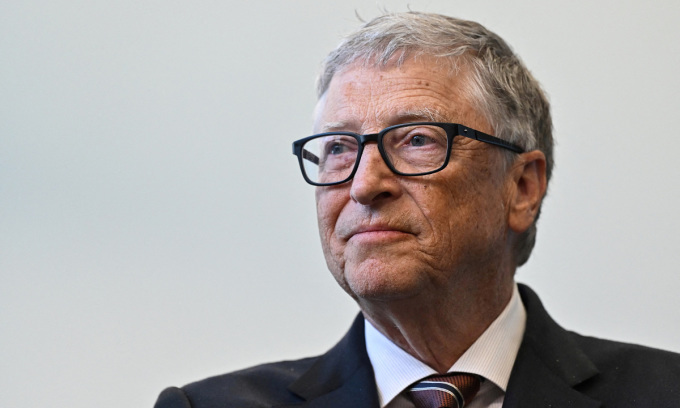 Billionaire Bill Gates seen at an event in London, U.K., in February 2024. Photo by Reuters
