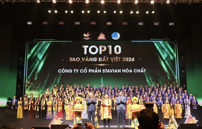 Stavian Chemical was named in the top 10 Vietnam Gold Stars in 2024, demonstrating sustainable growth and development despite facing global market challenges. Photo courtesy of Stavian Chemical