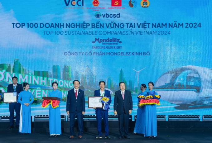 Mondelez Kinh Do was recognized for its commitment to sustainable growth in Vietnam. Photo courtesy of Mondelez Kinh Do