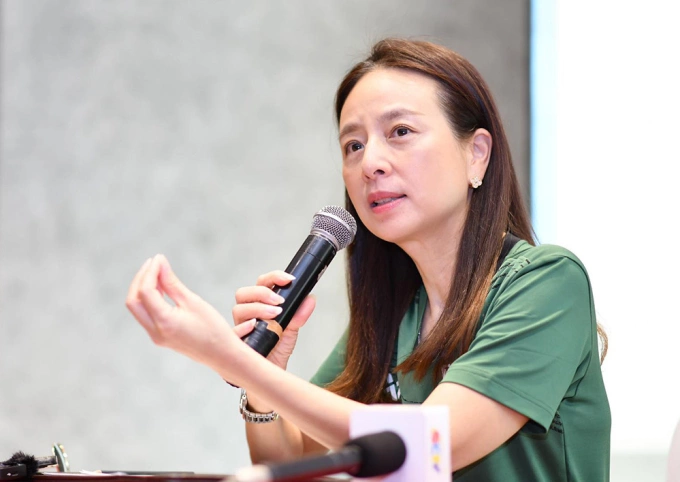Madam Pang during a press conference in Hanoi on Jan. 13, 2023. Photo by VnExpress/Lam Thoa