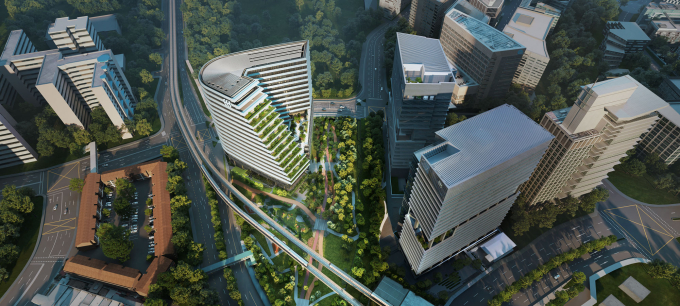 A property project developed by Ho Bee Land in Singapore. Photo courtesy of the company