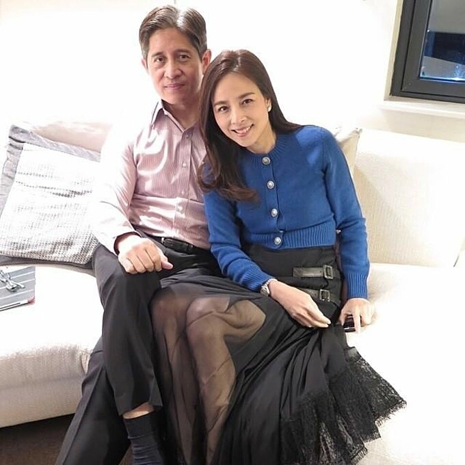 Madam Pang and her husband, Police Colonel Narat Sawettanan. Photo by Instagram/@panglamsam