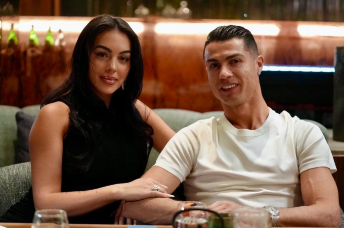 Cristiano Ronaldo and his partner Georgina Rodriguez during the birthday party on Feb. 5, 2025. Photo by Instagram/@cristiano