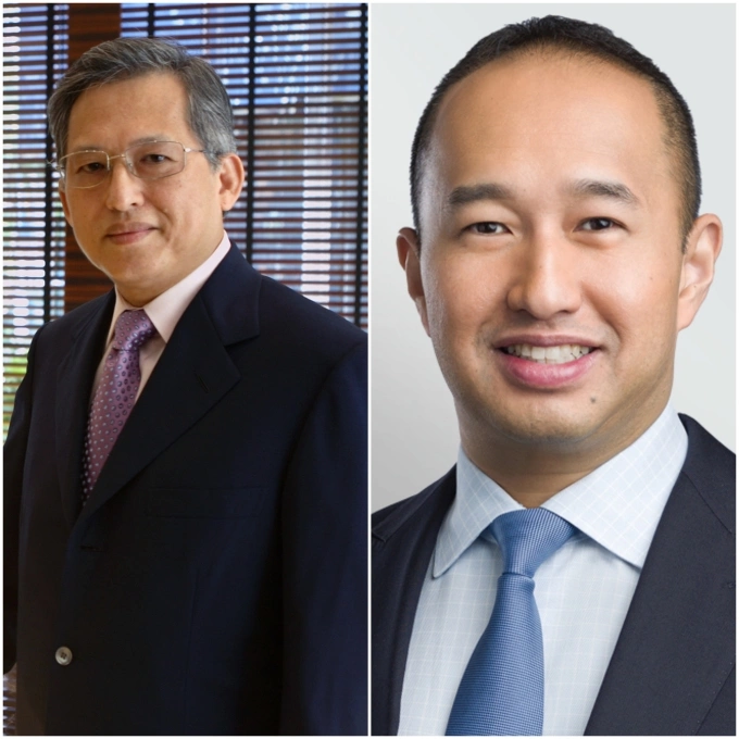 Kwek Leng Beng (L), executive chairman of City Developments Limited, and Sherman Kwek, group CEO of City Developments Limited. Photo courtesy of Reuters, City Developments Limited
