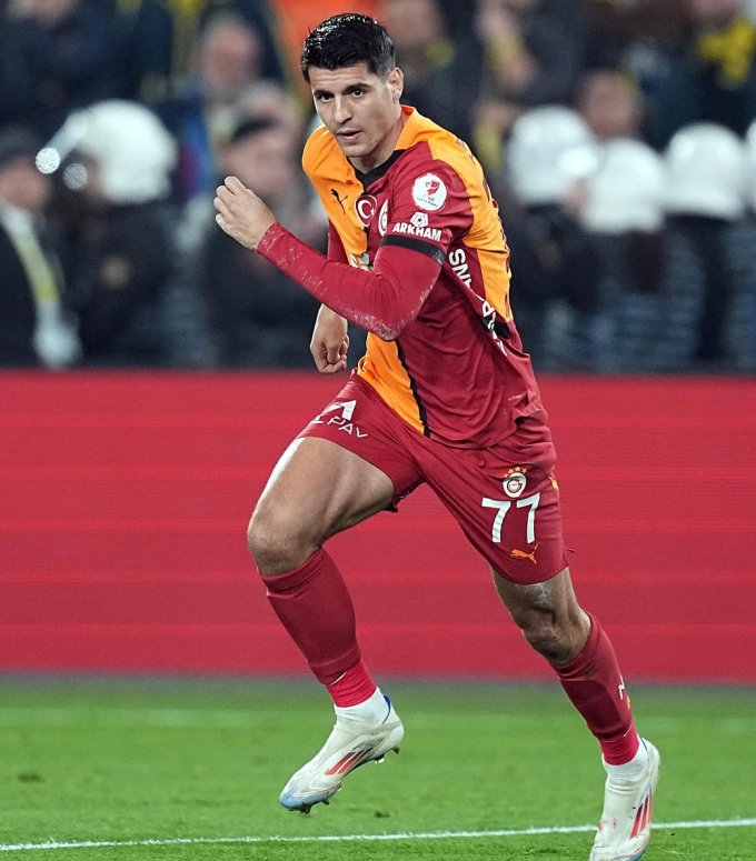 Alvaro Morata plays for Turkish club Galatasaray in 2025. Photo by Instagram/@alvaromorata