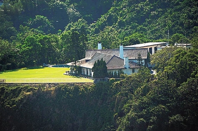 Aerial view of Michelle Reiss US$100 million sea-view villa in Hong Kong’s Shek O Peninsula. Photo from Weibo