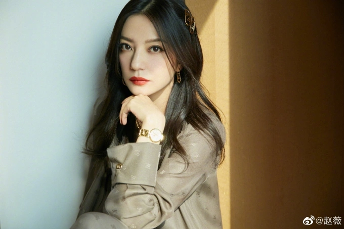 Chinese actress Vicki Zhao. Photo from Zhaos Weibo