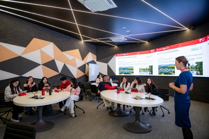 The program ensures students not only learn right and learn enough but also learn to do. Photo courtesy of BUV