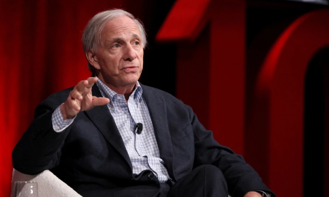Ray Dalio speaks onstage during the 2025 TIME100 Summit at Jazz at Lincoln Center on April 23, 2025 in New York City. Photo by AFP