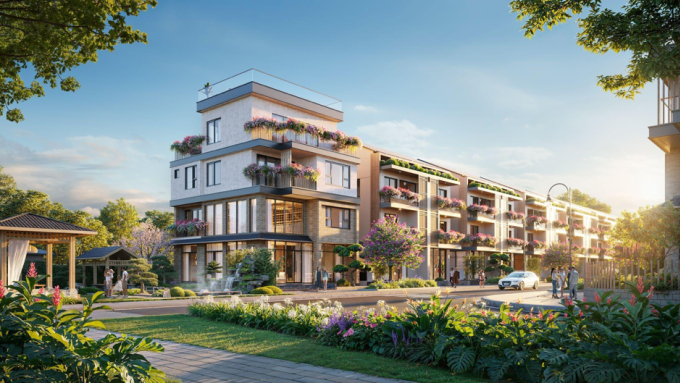 Essensia Parkways facade. Graphic courtesy of Phu Long
