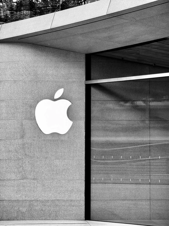 An Apple Store exterior in Shanghai, China. Illustration photo by Pexels