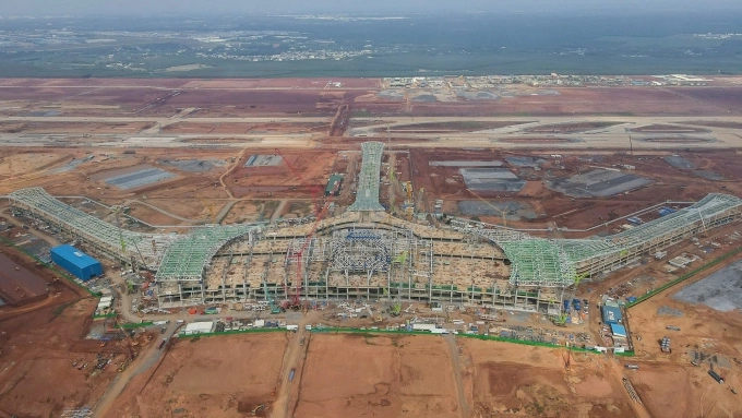 Construction of Long Thanh International Airport in Dong Nai Province, southern Vietnam. Photo by VnExpress/Phuoc Tuan