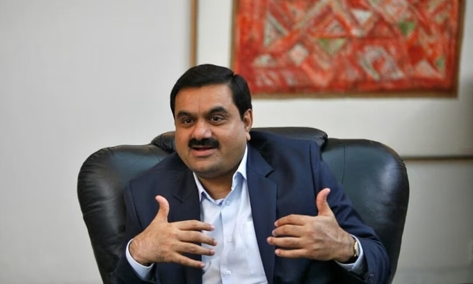 Indian billionaire Gautam Adani speaks during an interview