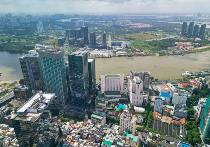 Buildings in Ho Chi Minh City, July 2025