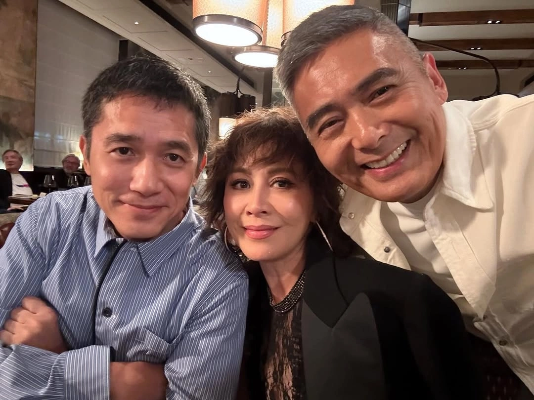Carina Lau and husband Tony Leung reunite with Chow Yun Fat in star gathering - VnExpress International
