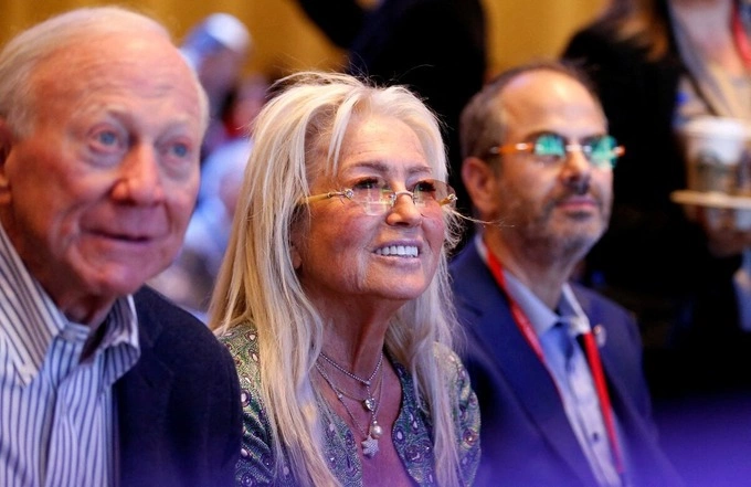Who are 5 richest immigrant billionaires in US? 4 Miriam Adelson (middle) listens to U.S. President Donald J. Trump during the Republican Jewish Coalition Annual Leadership Summit in Las Vegas, Nevada, U.S. October 28, 2023. Photo by Reuters