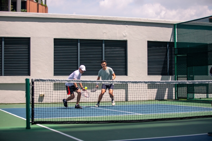 Singapore hotels join pickleball wave 1 Pickleball players seen at Four Seasons Hotel in Singapore. Photo courtesy of the hotel
