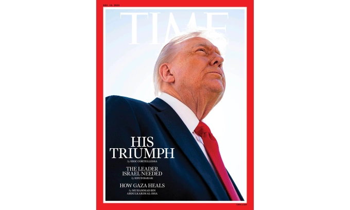 Trump rails at Time magazine over unflattering photo