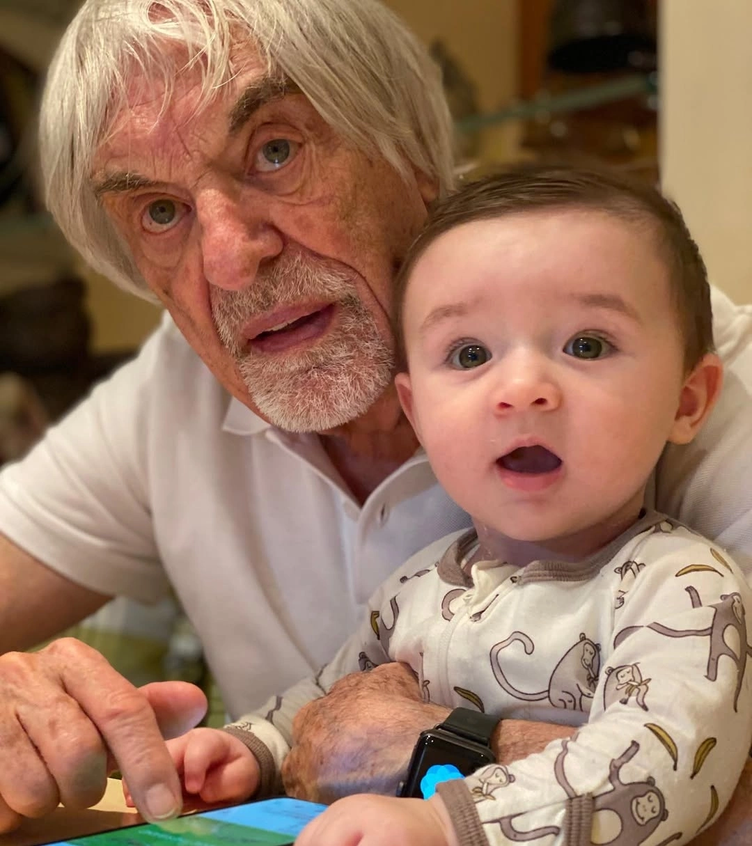 Billionaire Bernie Ecclestone and his son Ace. Photo by Instagram/@bernieecclestoneofficial Billionaire Bernie Ecclestone and his son Ace. Photo by Instagram/@bernieecclestoneofficial