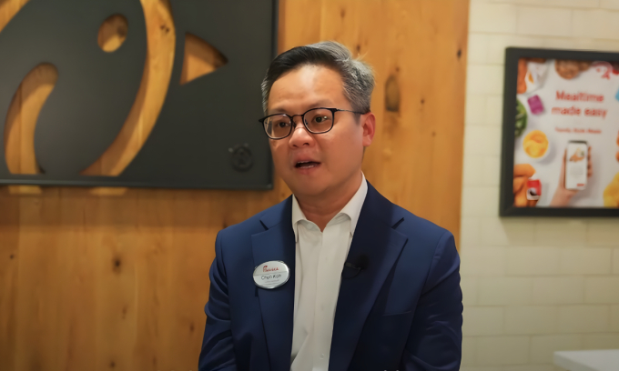 Chyn Koh, owner-operator of Chick-fil-As first restaurant in Singapore. Photo courtesy of Chick-fil-A