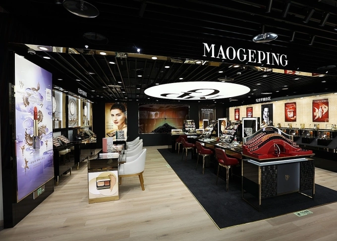 A Mao Geping Cosmetics store in China. Photo courtesy of Mao Geping Cosmetics,