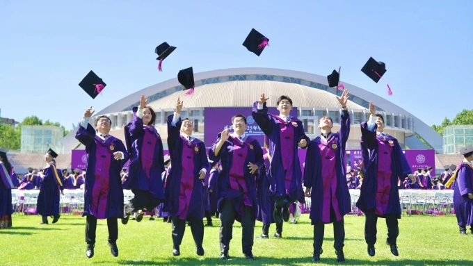 Students on graduation day. Photo from Facebook