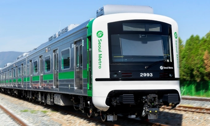 A train produced by Hyundai Rotem in 2020. Photo courtesy of the company