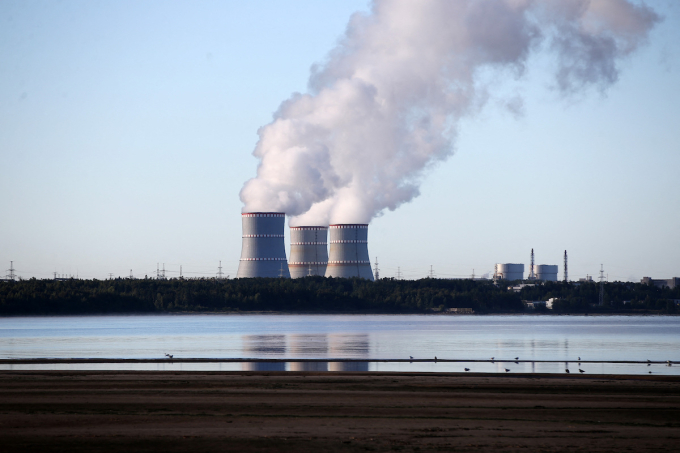 A view of Leningrad Nuclear Power Plant in Russia. Photo by Anadolu via AFP