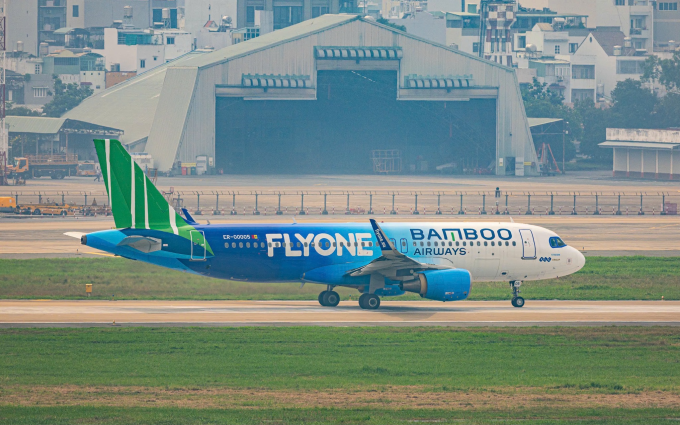 Bamboo Airways latest aircraft seen at Tan Son Nhat International Airport in HCMC. Photo courtesy of Bamboo Airways