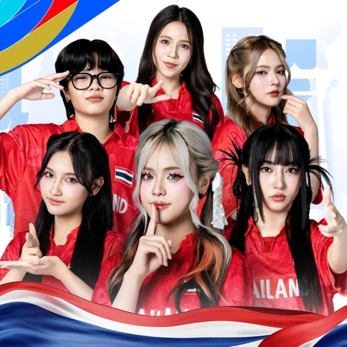 Thai national womensArena of Valor(RoV) team at the SEA Games 33. Photo from Facebook