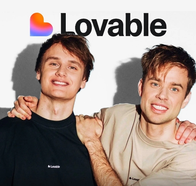 Lovables founders Anton Osika (R) and Fabian Hedin. Photo from Instagram