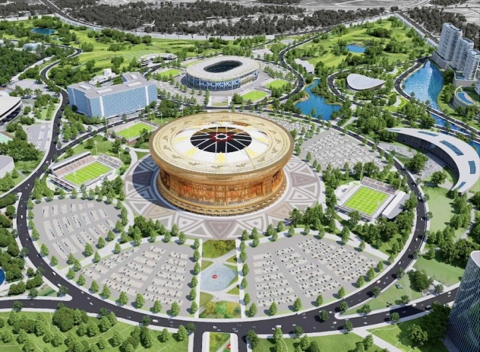 An artists impression of Trong Dong Stadium in Hanoi. Photo courtesy of Hanoi Peoples Committee