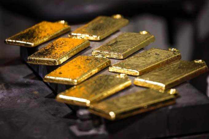 Gold bars. Photo by AFP
