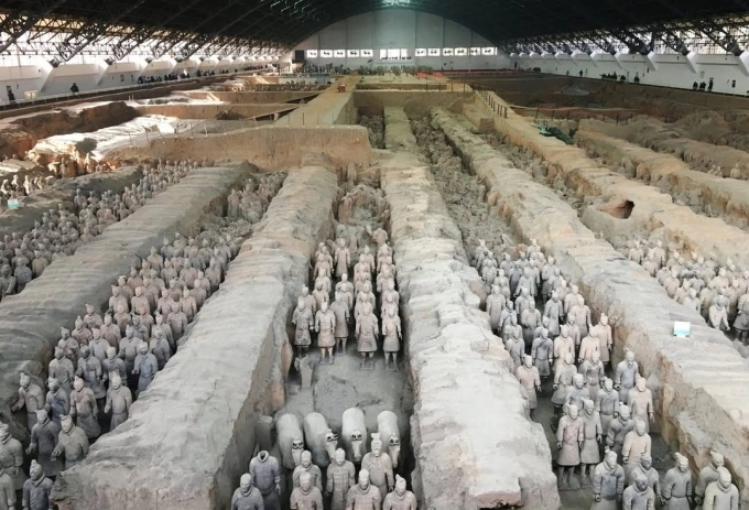 The Terracotta Army within the China’s first emperor Qin Shi Huang mausoleum complex. Photo from Facebook