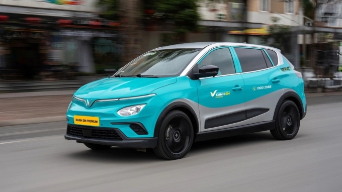 A Xanh SM electric car. Photo courtesy of Xanh SM