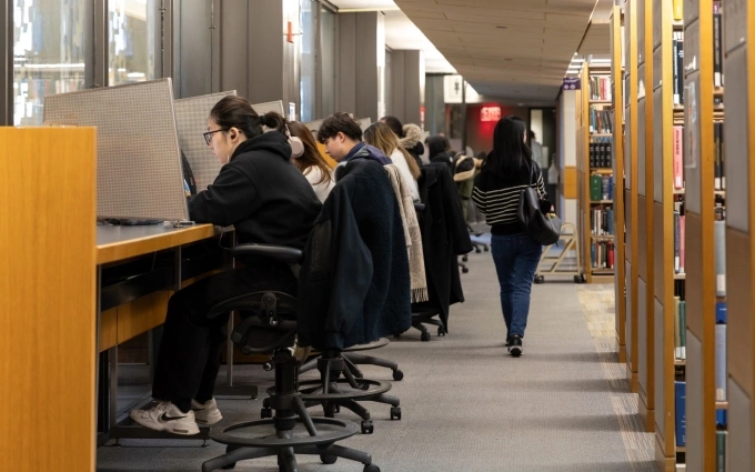 Students at New York University, December 2025. Photo from the univeristys Facebook page.