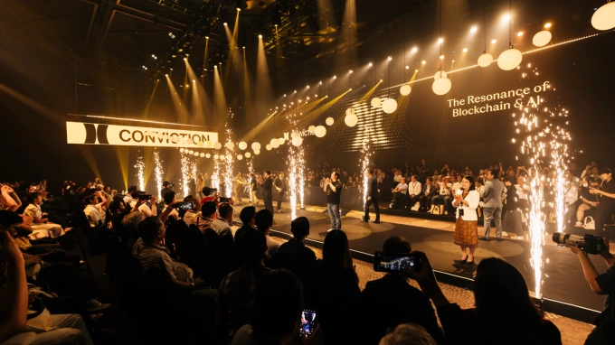 Conviction 2025s theme was The Resonance of Blockchain & AI. Photo courtesy of Conviction
