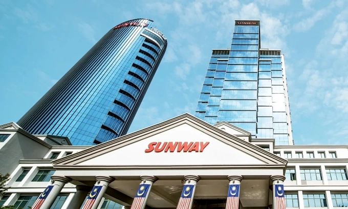 Sunway Groups logo is seen on its headquarters in Malaysia. Photo from the companys website