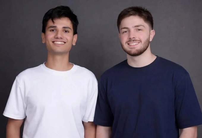 Kairos cofounders: Jay Malavia (L), 22, recently graduated, and Zayd Alzein, 20, will graduate in December 2026; both are students at University of Illinois. Photo courtesy of Kairos