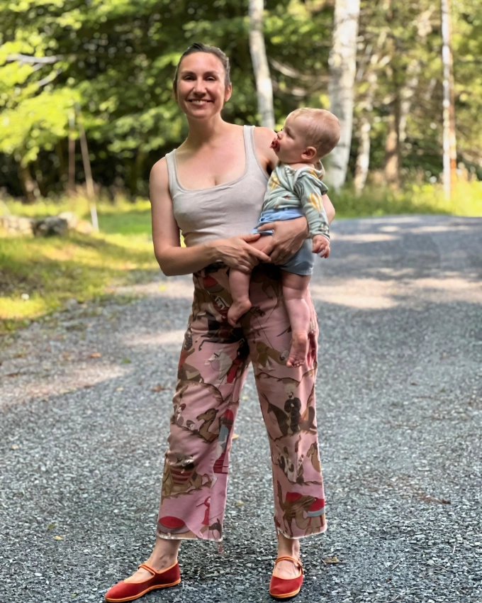 Julia Holden and her baby. Photo courtesy of Julia Holden