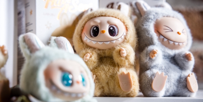 Various Labubu soft toys from Pop Mart. Photo by ANP via AFP