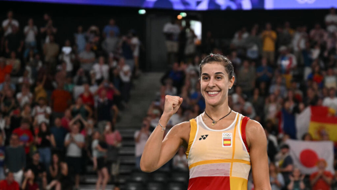 Spains Carolina Marin, one of badmintons greatest-ever players, has retired due to a knee injury suffered at the 2024 Olympics. Photo by AFP