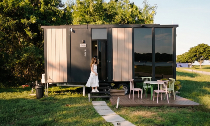 A house in Tiny Away Escape at Lazarus Island. Photo courtesy of Big Tiny