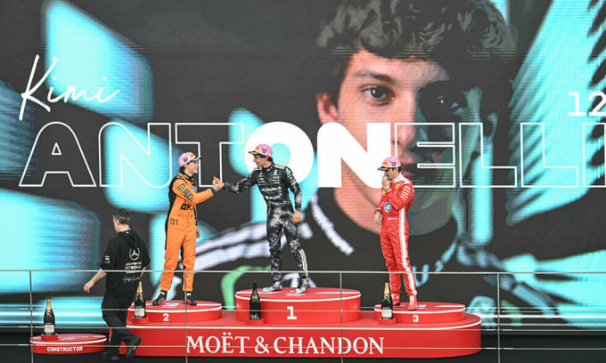 Youngest F1 title leader Antonelli to keep 'raising bar' after Japan win