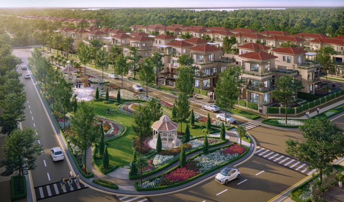 An artists impression of the Elyse Island project on Dai Phuoc Island, Dong Nai. Photo courtesy of Nam Long