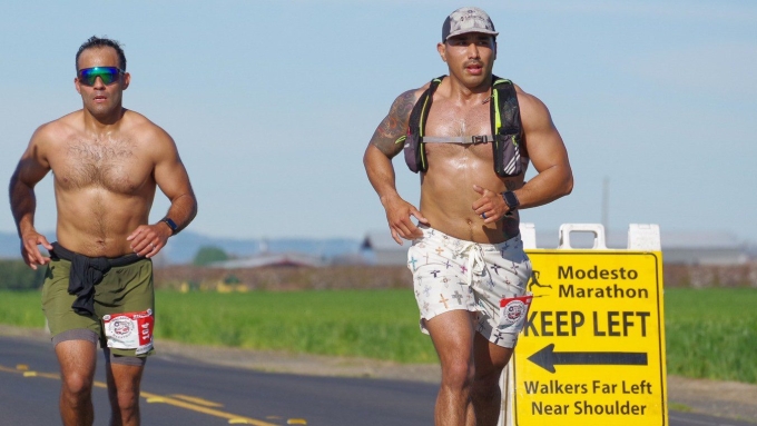 Runners at the 2026 Modesto Marathon. Photo by Facebook/Modesto Marathon